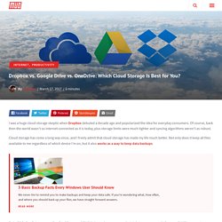 Dropbox vs. Google Drive vs. OneDrive: Which Cloud Storage Is Best for You?