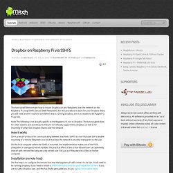 Dropbox on Raspberry Pi via SSHFS