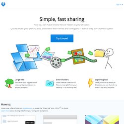 Simple, fast sharing
