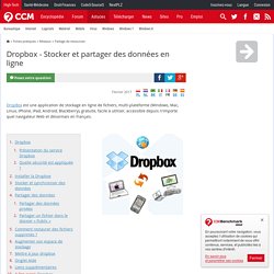 Dropbox - Stocker et partager des données en ligne