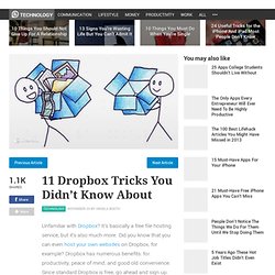 11 Dropbox Tricks You Didn't Know About