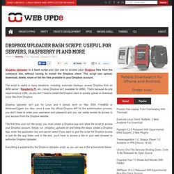 Dropbox Uploader Bash Script: Useful For Servers, Raspberry Pi And More