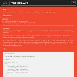 Top Drawer - A smooth dropdown menu for responsive web design
