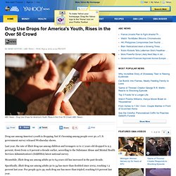 Drug Use Drops for America's Youth, Rises in the Over 50 Crowd