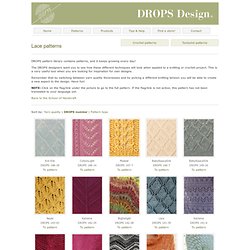 DROPS Pattern Library: Lace patterns
