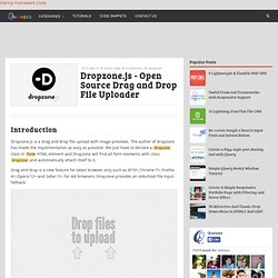 Dropzone.js - Open Source Drag and Drop File Uploader