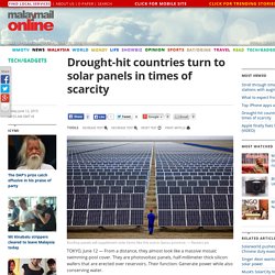 Drought-hit countries turn to solar panels in times of scarcity