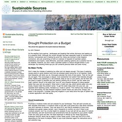 Drought Protection on a Budget « Sustainable Sources