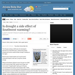 Is drought a side effect of Southwest warming?