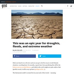 This was an epic year for droughts, floods, and extreme weather