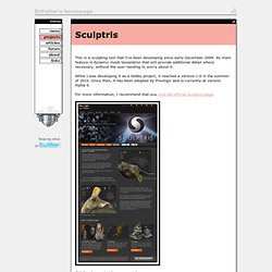 s homepage - Sculptris