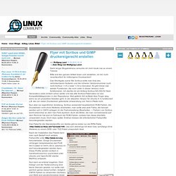 Flyer mit Scribus und GIMP druckereigerecht erstellen / Alltag, Linux, Bibel / User-Blogs