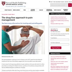 The drug-free approach to pain management