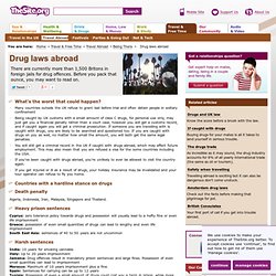 Drug laws abroad