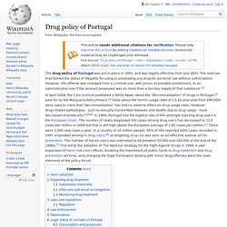 Drug policy of Portugal