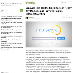 DrugCite Tells You the Side Effects of Nearly Any Medicine and Provides Helpful, Relevant Statistics