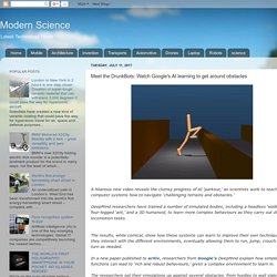 Modern Science: Meet the DrunkBots: Watch Google's AI learning to get around obstacles