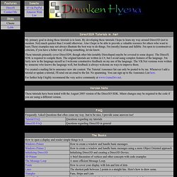 Drunken Hyena : DirectX 9 Tutorials - .Net (C# and VB.Net)