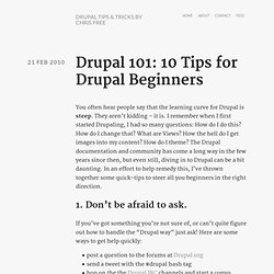 Drupal 101: 10 Tips for Drupal Beginners