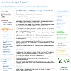 Un site Drupal, étape par étape, partie 1 sur 6