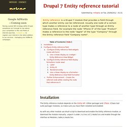 Drupal 7 Entity reference tutorial
