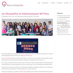 1er #DrupalChix en #dclima2013 por WiT Peru