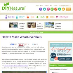 How to Make Wool Dryer Balls – $ave Money and Control Static