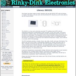 DS3231 - Rinky-Dink Electronics