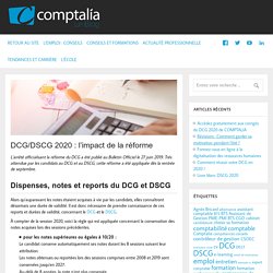 DCG/DSCG 2020 : l’impact de la réforme - Comptalia - Le Blog