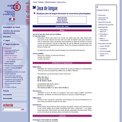 Lecture - C2 - Jeux de langue