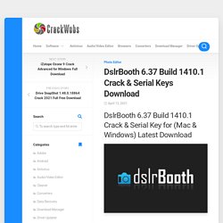DslrBooth 6.37 Build 1410.1 Crack & Serial Keys Download