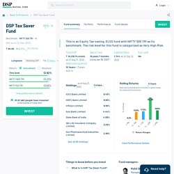 DSP Tax Saver Fund - ELSS Mutual Fund