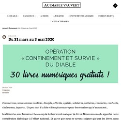 Au Diable vauvert : 30 ebooks offrets du 31 mars au 3 mai 2020