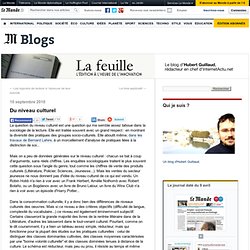 Du niveau culturel - La Feuille - Blog LeMonde.fr