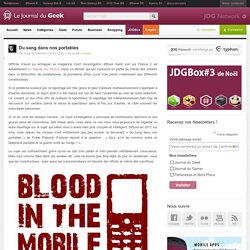 Du sang dans nos portables