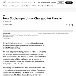 How Duchamp’s Urinal Changed Art Forever