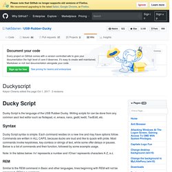 Duckyscript · hak5darren/USB-Rubber-Ducky Wiki