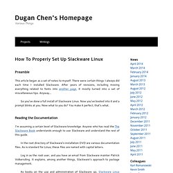 Dugan Chen's Homepage