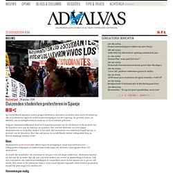 Duizenden studenten protesteren in Spanje