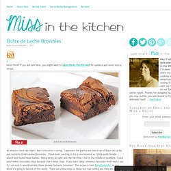 Dulce de Leche Brownies - StumbleUpon