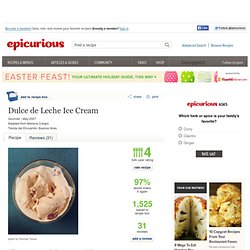 Dulce de Leche Ice Cream Recipe at Epicurious
