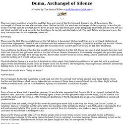 Duma, Archangel of Silence
