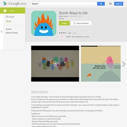 Dumb Ways to Die - Jeu/ Application Android