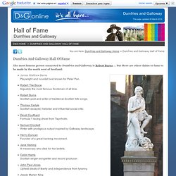 Dumfries and Galloway Hall of Fame