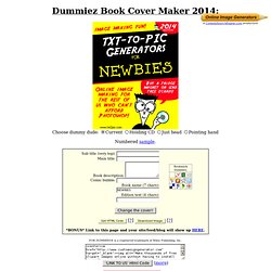 FOR DUMMIES Book Cover Generator 2014