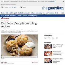 Apple dumpling recipes