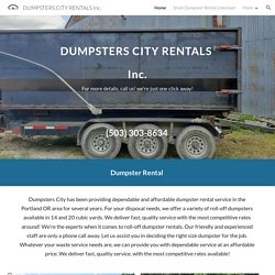 DUMPSTERS CITY RENTALS Inc.