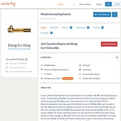 Dung Cu is on Couchsurfing!