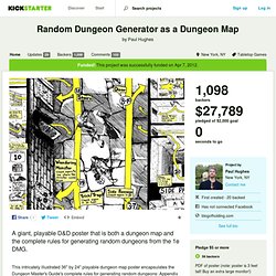 Random Dungeon Generator as a Dungeon Map by Paul Hughes