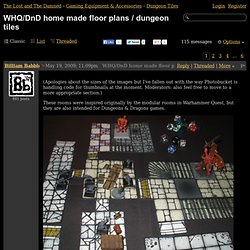Dungeon Tiles - WHQ/DnD home made floor plans / dungeon tiles